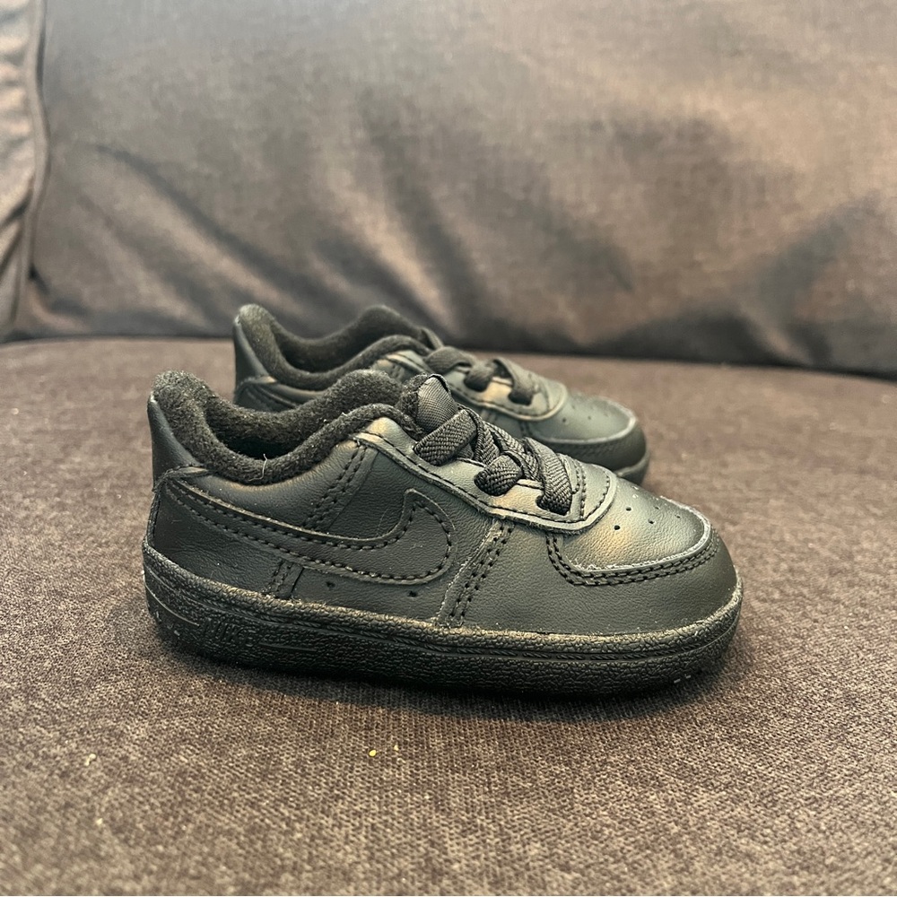 Nike Air Force 1 Low Black Toddler Size 4c Sneakers